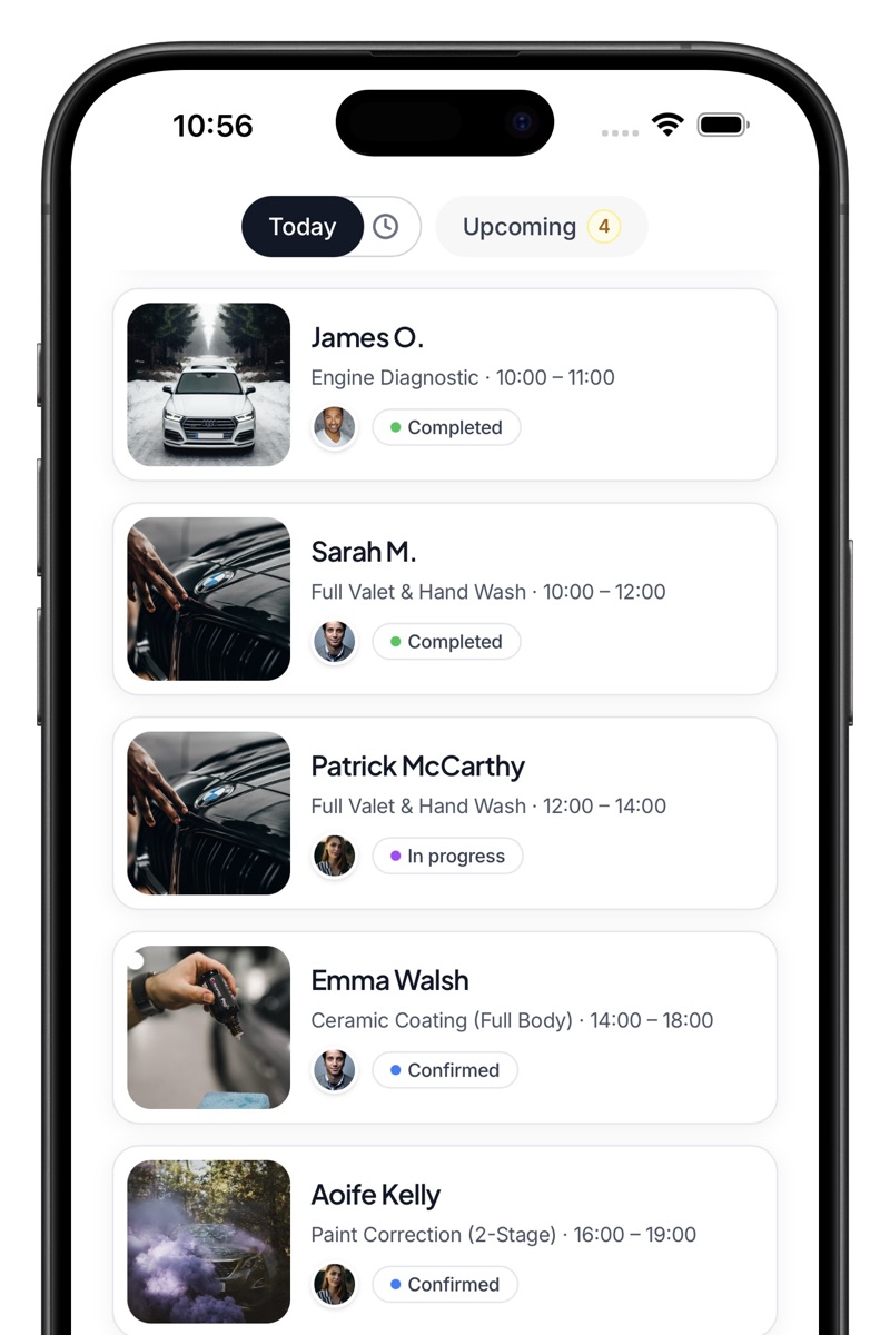Manage bookings